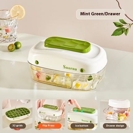 Pressing Ice Cube Film Easily Removable Mold Food Grade Ice Tray With Lid