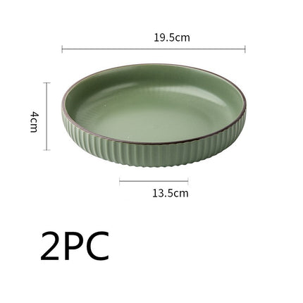 Vintage Ceramic Stir-fry Plate Salad Plate Slightly Concealer