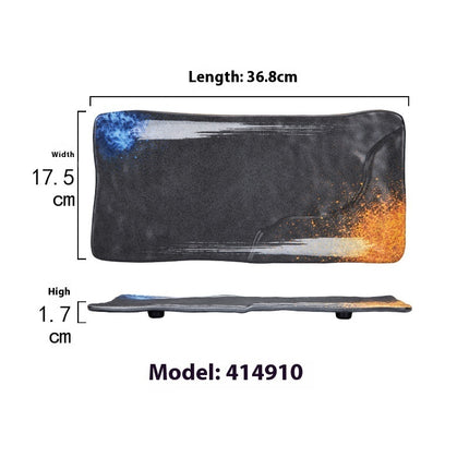 Rectangular Plate Creative Retro Hotpot Restaurant Tableware