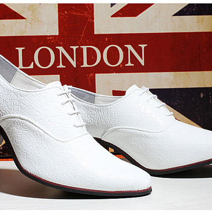 British Fashion Shoe Men Have Raised Pointy Tips