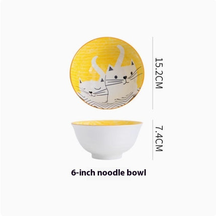 Cartoon And Plates Creative Rice Soup Bowls For Home Baking Dishes Ceramic Tableware