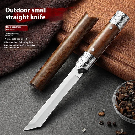 Outdoor Barbecue High Hardness Wilderness Life-saving Knife