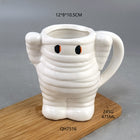 Halloween Mummy Ghost Shape Ceramic Mug