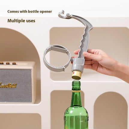Beverage Bottle Handle Holder Adjustable Pouring Handle Organizer Multi-Use Oil Bottle Handle Holder Kitchen Storage Kitchen Gadgets