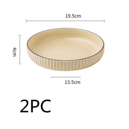 Vintage Ceramic Stir-fry Plate Salad Plate Slightly Concealer