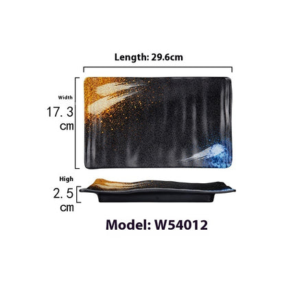 Rectangular Plate Creative Retro Hotpot Restaurant Tableware