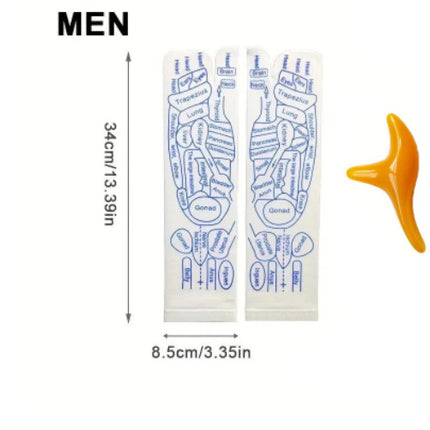 Massage Relieve Tired Feet Socks Acupressure Foot Massager Reflexology Socks Foot Point Sock Foot Point Tool Physiotherapy Sock
