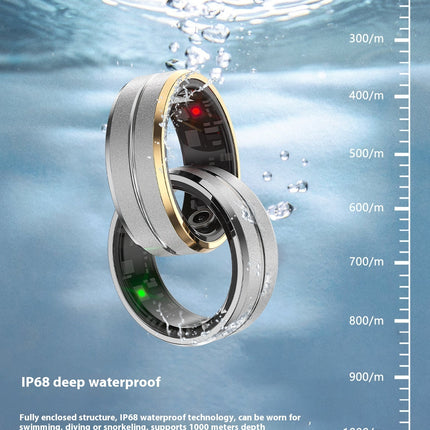 2024 Smart Ring For Men Women Heart Rate Blood Oxygen Monitoring Multi Sports Modes IP68 Waterproof Smart Rings For Android IOS