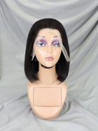 13x4 LACE WIG Human Hair Lace Front Bob Wigs Short Straight Style Transparent  Lace Raw Brazilian For Black Women