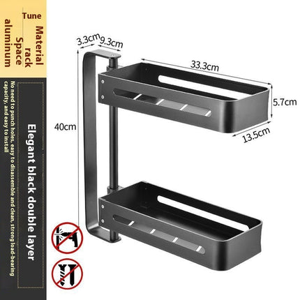 Kitchen Punch-free Multi-functional Storage Space-saving