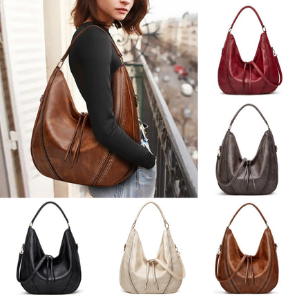 New Trend Retro Large Capacity Tote Shoulder Bag Tassel Hollow One-shoulder Casual Bag Women's Big Bag Casual Bag