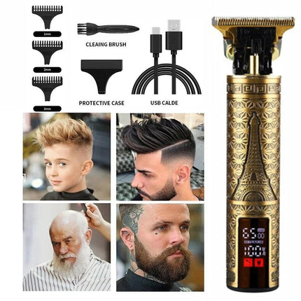 Beard Trimmer Hair Clippers Cordless Rechargeable Hair Cutting Barber Shaving Machine For Men USB Charging