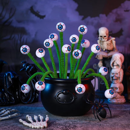 Halloween Three-dimensional Eye Beads Twig Cutting Bouquet Creative Funny Decoration