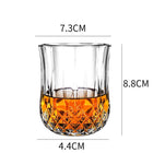 Whiskey Glass Wine Glass Foreign Wine Glass Crystal Glass Octagonal Glass Thickened Bar Glass Set Beer Glass