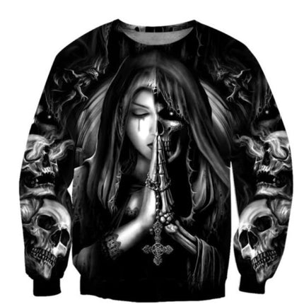 Halloween Skull Anime 3D Sweatshirt