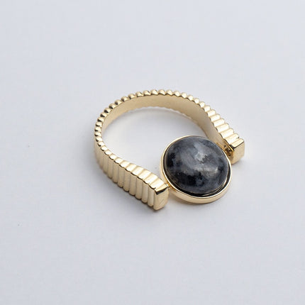 Original Fidget Spinner Rings Natural Stone Rings Replaceable Spinners For Anxiety And Stress Relief Jewelry Gifts