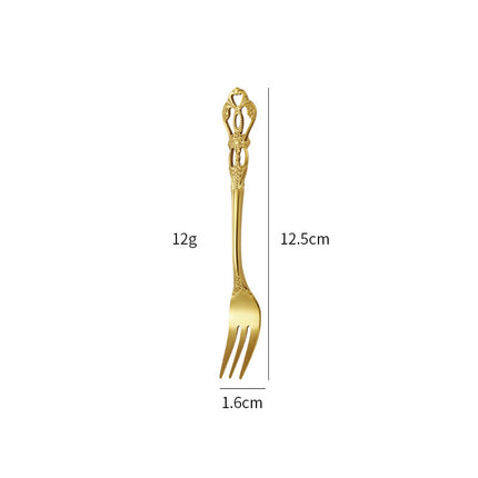 Stainless Steel Cutlery Spoon West Dinnerware Set Gold Plated