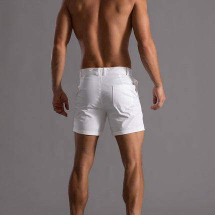 Men's Shorts With Pockets Fashion Summer Button Beach Pants