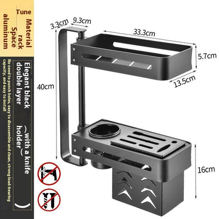 Kitchen Punch-free Multi-functional Storage Space-saving
