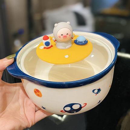 Korean Version Of Ins Wind Microwave Oven Ceramic Instant Noodle Bowl