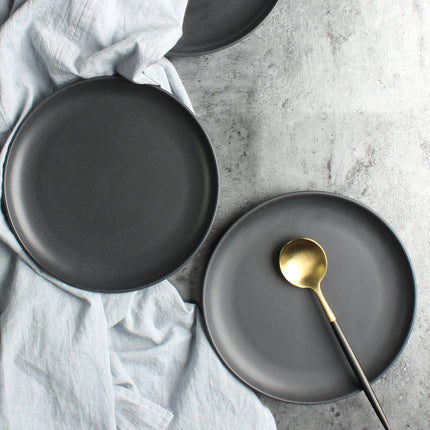 Nordic Ceramic Rice Bowl Steak Plate Deep  Household Tableware Dish Set