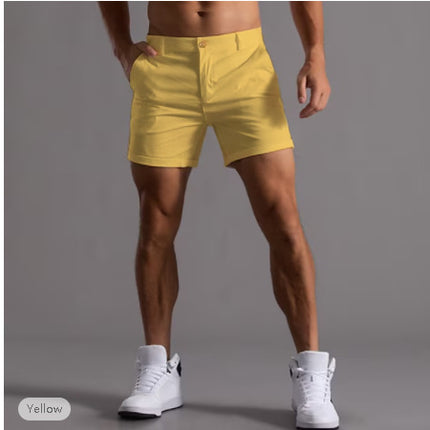 Men's Shorts With Pockets Fashion Summer Button Beach Pants