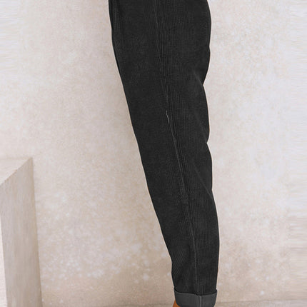 Baggy Corduroy Straight Pants Oversized Spodnie Elegant Trousers New Broek Women Causal Spring Fall High Wasit Pantalones